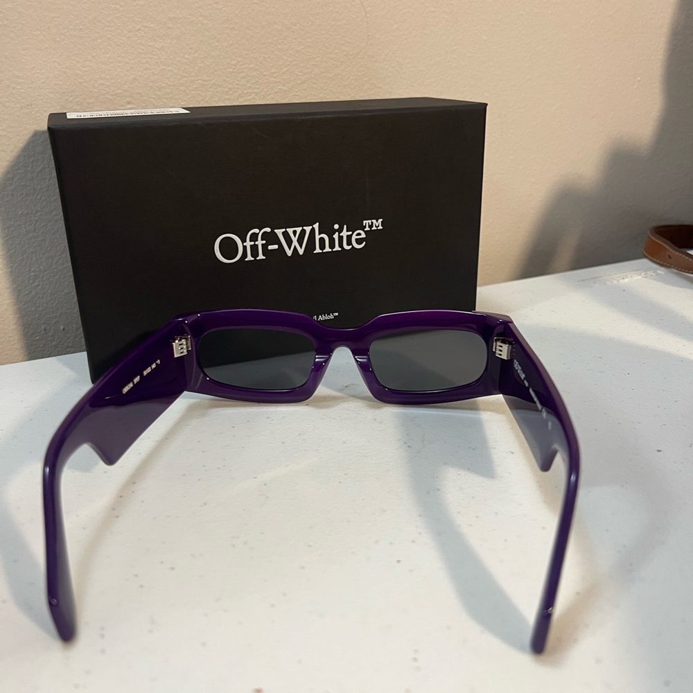 [Off-White] Purple Rectangular Sunglasses NWT - image 6